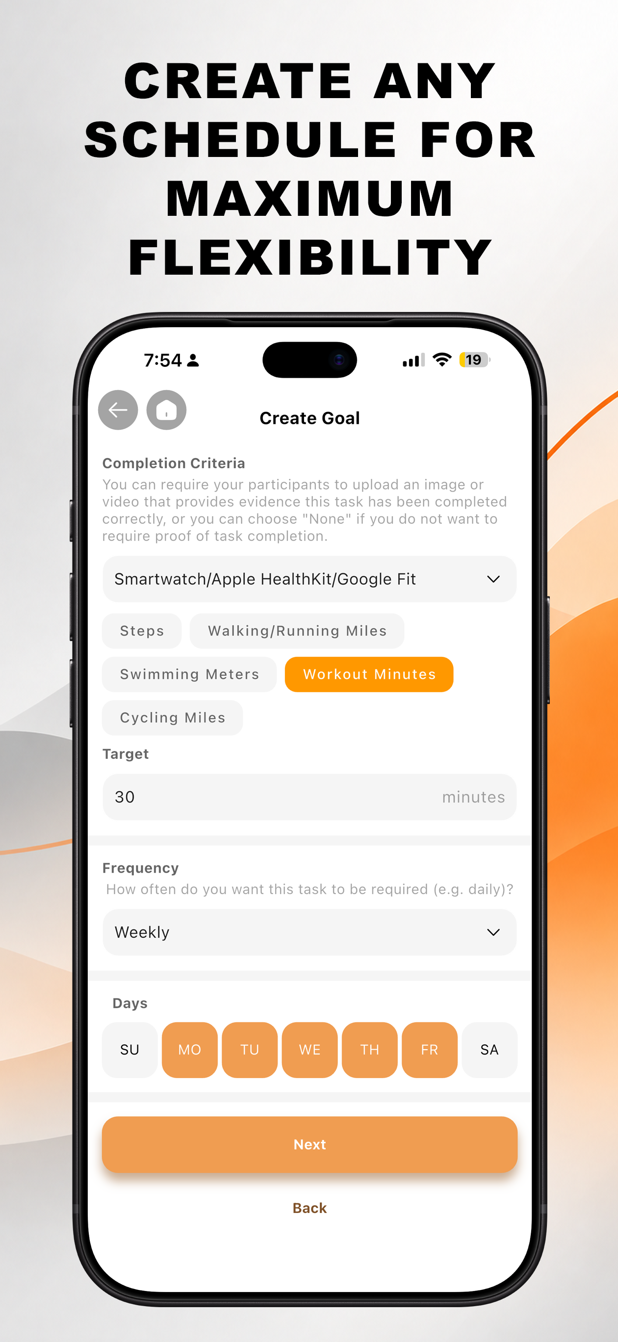 Create goal step 10